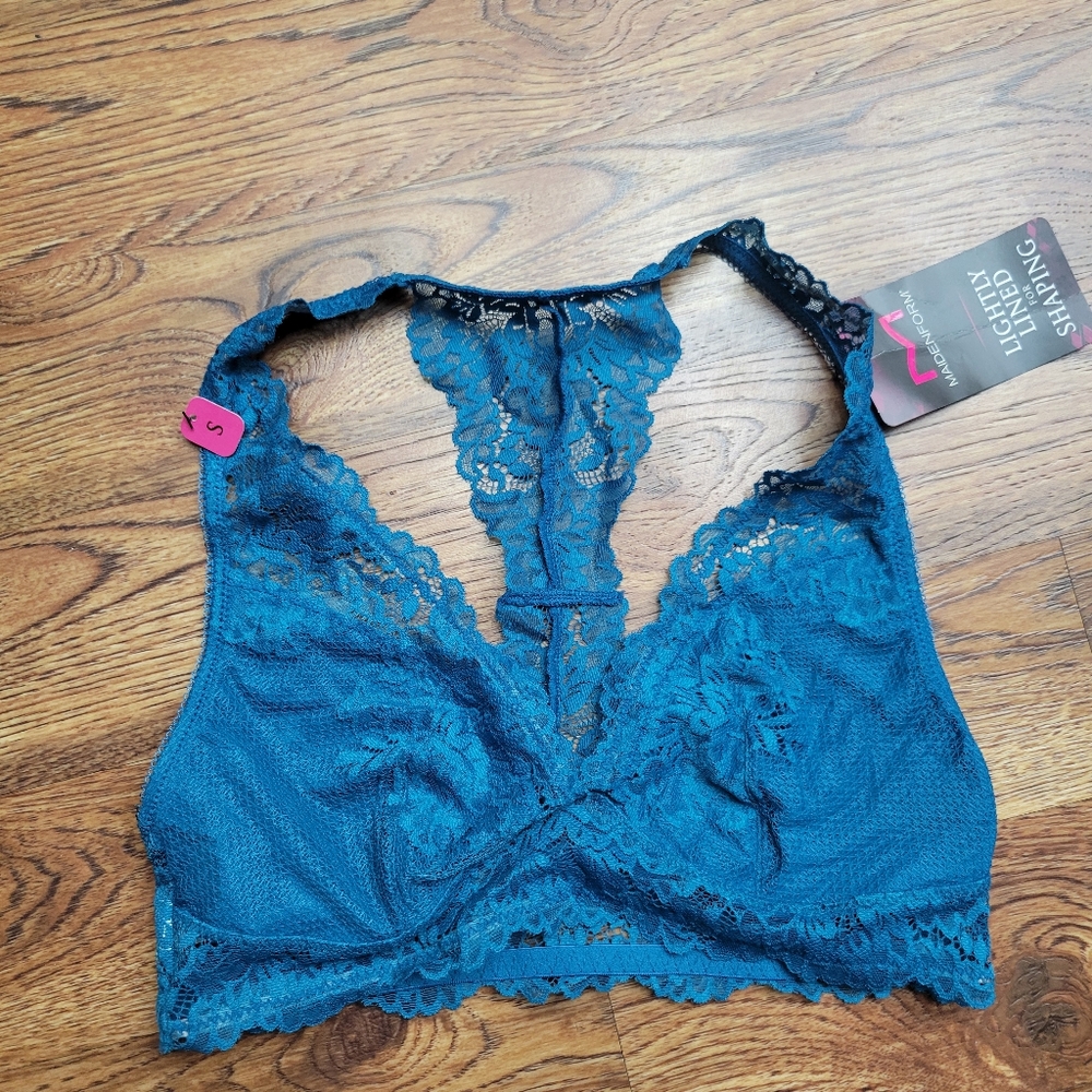 NWT Bralette Lacy Blue Maidenform